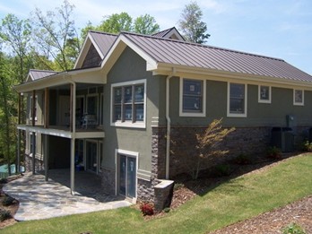 image shows sunroom from Porch Conversion of Seneca, SC. Sunrooms | Porch Conversions | EZE Breeze Windows